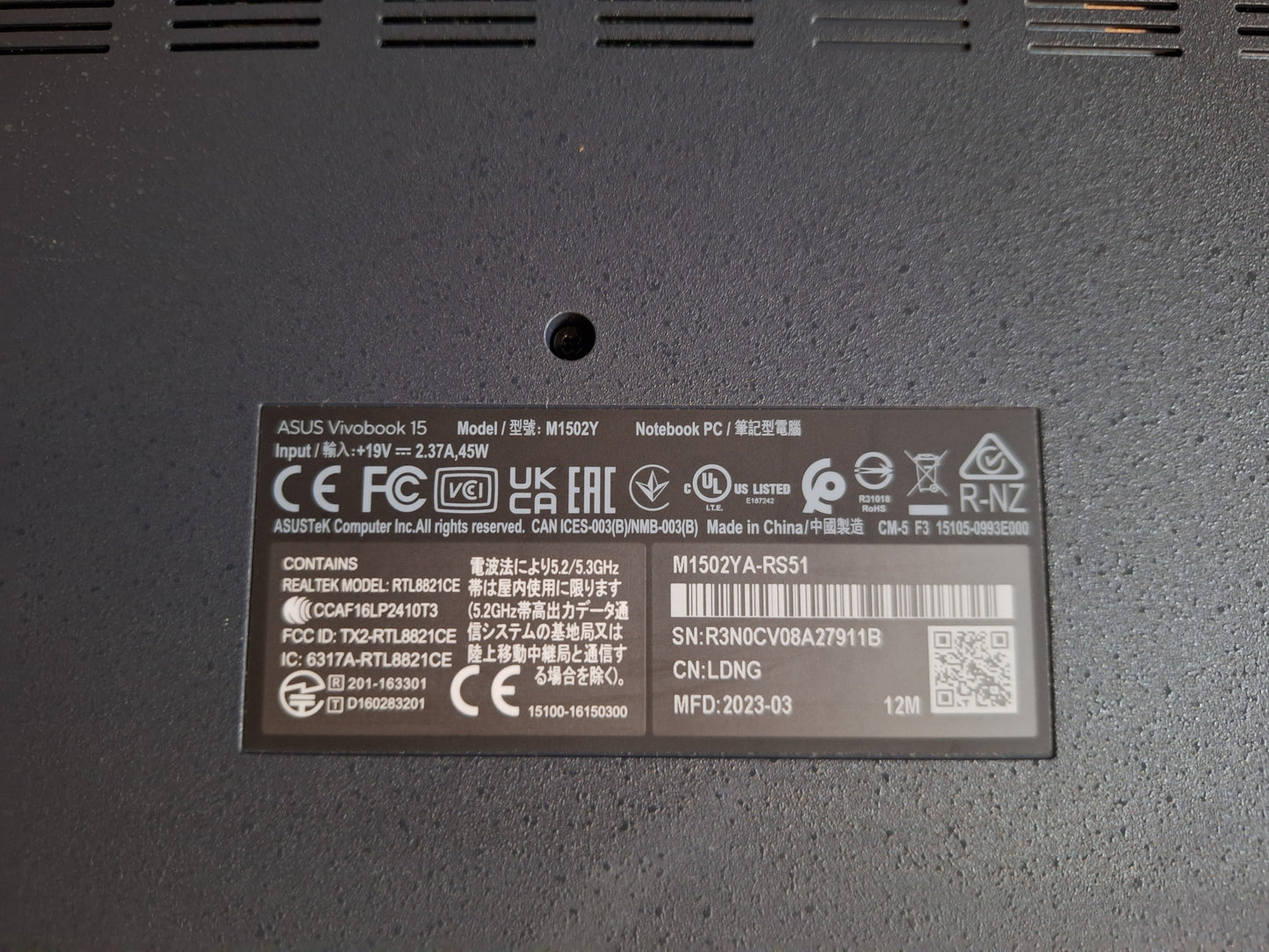Asus Vivobook 15